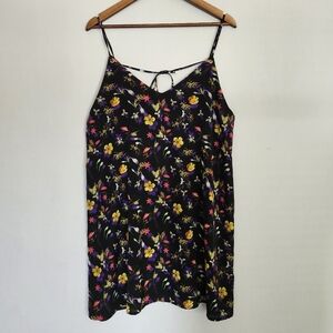 Topshop Floral Tieback Shift Dress size 10